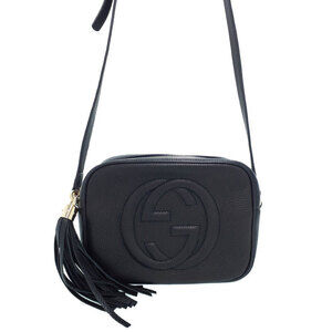 Gucci Soho Leather Disco Pebbled Crossbody Bag